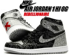 ナイキ エアジョーダン 1 レトロ ハイ OG NIKE AIR JORDAN 1 RETRO HI OG REBELLIONAIRE black/white-particle grey 555088-036 AJ1 HIGH リベリオネア