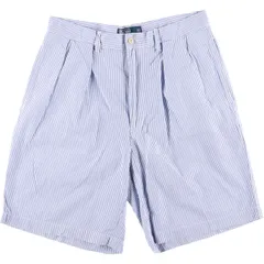 古着 ラルフローレン Ralph Lauren POLO by Ralph Lauren TYLER SHORT ストライプ柄 シアサッカーショーツ ショートパンツ/eaa527967