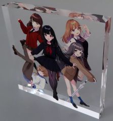 [중고] 아크릴 스탠드 아크릴 패널 SHIGURE GIRLS 아크릴 블록 [버추얼 유튜버 시구레 우이 개인전 비를 수동으로]]