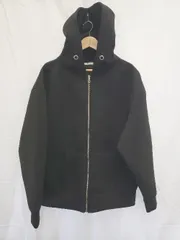 ◇ ⊆ classicalelf クラシカルエルフ オーバーデザイン 長袖 ジップアップ パーカー サイズXL ブラック系 メンズ E  【1508060004505】