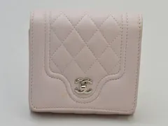 シャネル CHANEL 三つ折り財布 コンパクトウォレット レザー ココマーク ピンク レディース su_p e_u F-YA456のサムネイル