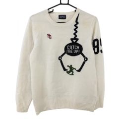 ★SALE10％OFF★パーリーゲイツ セーター アイボリー×黒  メンズ 5(L) ゴルフウェア PEARLY GATES