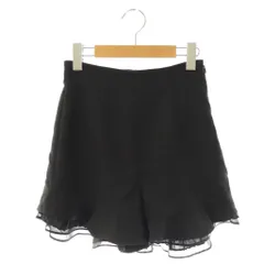 スナイデル SNIDEL フリルショートパンツ 0 ブラック /DO ■OS