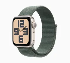 「新品」Apple Watch SE 第2世代 GPSモデル 40mm MXEH3J/A [スターライト・レイクグリーンスポーツループ]
