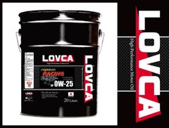 LOVCA PREMIUM-RACING 0W-25/20L SP 特殊減摩技術×エステル×PAO RACINGを超えた特別なレーシングオイルLSPI対応