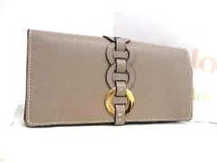 新品・大人カラー✨】Chloe クロエ ダリル 長財布 グレージュ♦️