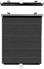 S.fields.inc ロールスクリーン 吸盤式 日除け サンシェード 遮光カーテン ブラインド 窓 車 40x60cm( ブラック,  60cm)