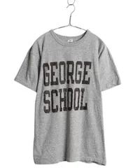 【お得なクーポン配布中!】 80s USA製 チャンピオン 2段 カレッジ プリント 半袖 Tシャツ メンズ L 小さめ M 程/ ヴィンテージ 88 12 シングルステッチ ヘビーウェイト