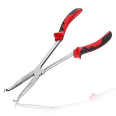 LEONTOOL ホースプライヤー ロング ホースクランププライヤー メカニックプライヤー ロングプライヤー ペンチ ロングリーチタイプ 燃料 ロングホースグリッパー 超ロング ロングサイズ ホースクランプ プライヤー ギザ付 O型ロングリーチプライヤー  0