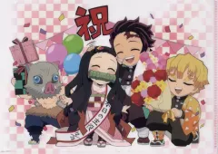 【中古】クリアファイル 集合 A4クリアファイル 「鬼滅の刃×ufotable Cafe/マチ★アソビCAFE 竈門禰豆子誕生祭2022」