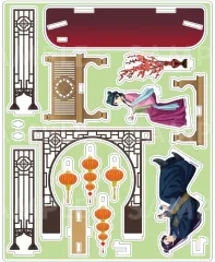 【中古】アクリルスタンド・アクリルパネル 猫猫＆壬氏 アクリルジオラマ 「薬屋のひとりごと ポップアップストア in 有楽町マルイ」