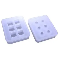 ２個セット 正方形 （キューブ型）球体 シリコン モールド セット