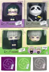 【中古】フィギュア るかっぷ 禪院真希＆狗巻棘＆パンダ セット 限定特典 座布団付き 「呪術廻戦」 プレミアムバンダイ限定