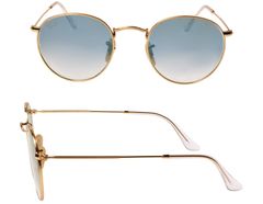 レイバン サングラス RB3447N 001/3F 50サイズ 調整可能なノーズパッド RAYBAN ROUND FLAT ラウンドフラット