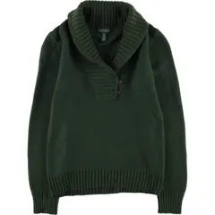古着 ラルフローレン Ralph Lauren LAUREN JEANS COMPANY ショールカラー コットンニットセーター レディースL相当/eaa400874