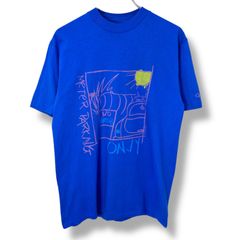80s Ocean Pacific Print T-Shirt Made in USA 【M】 80年代 オーシャンパシフィック OP オールドサーフ oldsurf シングルステッチ 半袖 ブルー VINTAGE USED ヴィンテージ アメリカ製 USA製