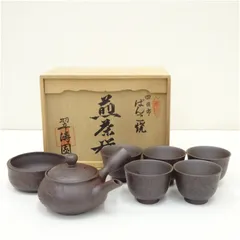 萬古焼　春山造茶器セット　煎茶器　茶道具 萬古焼春山造茶器セット煎茶器茶道具