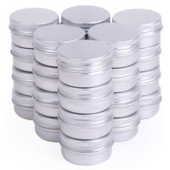 化粧品 小分け クリームケース アルミケース シルバー アルミ缶 (10ml（24個）) Chocople