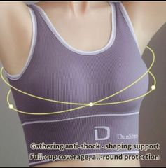 シェイプ レディース シームレス ディープ U シェイプ バック シェイプ チューブ トップ ヨガ スポーツ ブラ