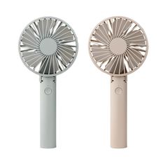 【特価セール】5段階風量調整 充電池 携帯扇風機 USB充電 2個セット Type-C グレー×ベージュ ハンディファン 対応 FAN ギフト HANDY プレゼント 3WAY 贈り物 【2024年モデル】Smaly