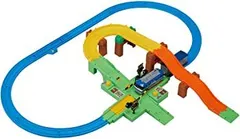 【中古】プラレール トミカと遊ぼう！ 踏切＆貨物列車セットのサムネイル