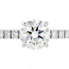 カルティエ Cartier エタンセル ドゥ カルティエ ソリテール リング ハーフエタニティ 指輪 ダイヤモンド 0.41ct #47 Pt950 7号 レディース【中古】