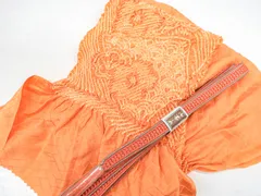 【一輝堂】【着物】和装小物　帯締め帯揚げセット　平組　中抜き絞り　25w01-90