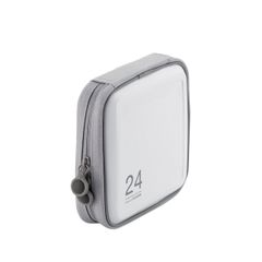 【数量限定】DVD CDケース セミハード エレコム ファスナー付 24枚収納 ホワイト CCD-H24WH