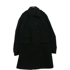 GUCCI (グッチ) フラップポケット　ロングトレンチコート　ブラック　200607のサムネイル