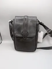 SEEKER シーカー 新品 ショルダーバッグ レザー 本革 ブラック 縦型 ミニバッグ