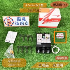 テンパール工業 GBU-53EC 2個セット 漏電遮断器 GBU型 3P3E 50A 経済タイプ 表面形 盤用ブレーカ 熱動電磁式 未使用品アウトレット