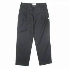 美品 22ss ダブルタップス WTAPS TUCK 01 TROUSERS/POLY/TWILL タック トラウザーズ ポリエステルツイル 2プリーツ パンツ 02 黒 ブラック 221TQDT-PTM01/■W20/メンズのサムネイル