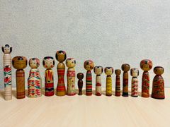 伝統こけし 伝統こけし／津軽系／大小7本セット - メルカリ