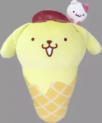 【中古】クッション・本体 2.ポムポムプリン アイスクリーム風クッション 「サンリオ当りくじ ポムポムプリン当りくじ(2025)」