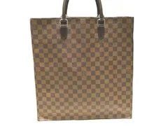 美品 LOUIS VUITTON ヴィトン トートバッグ N51140 サックプラ ☆ ダミエ ハンドバッグ ビジネス 通勤通学 ブラウン CT1120 ▼7A