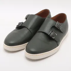 極美品 ジョンロブ ホルム ダブルモンクストラップ レザー ローカット スニーカー 靴 シューズ ビジネス 6.5 メンズ EEE AL20-9【中古】のサムネイル