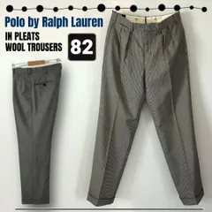 ラルフローレン★2インプリーツ★ウールトラウザー/クラシックスラックス★千鳥格子柄★Polo by Ralph Lauren★w82cm    #2507J020のサムネイル
