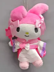 【中古】キーホルダー マイメロディ ぬいぐるみチャーム 「Happyくじ Sanrio characters HANABI 2024」 ぬいぐるみチャーム賞