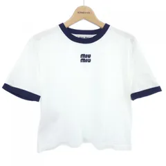 新品 ミュウミュウ miu miu 切替トップス M LCS1680 イタリア製