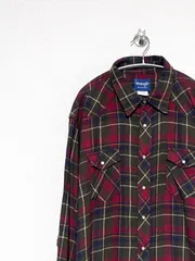 【Wrangler】90s チェックネルシャツ XXL ウエスタン ラングラー ビックサイズ ヴィンテージ 古着