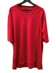 サイト S'YTE ヨウジヤマモト Yohji Yamamoto ラップ デザイン Tシャツ 七分袖 ポリエステル RED 赤 UQ-T03-906 半袖カットソー 無地 レッド SIZE3 104LT-173のサムネイル