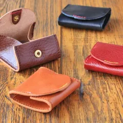 コインケース 小銭入れ 栃木レザー レディース財布 ハンドメイド 栃木ルビーレザー 本革 革 レザー 革小物 ギフト 日本製 【メール便配送商品】