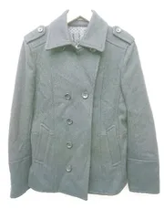 ◇ ⊇ MICHEL KLEIN ミッシェルクラン 長袖 ピーコート サイズ46 ブラック メンズ P  【1409090047824】