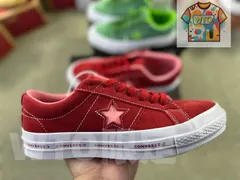 【今日特価】Converse One Star 木村一星 クラシック スエード サルファ スケートシューズ（スイカレッド）！送料無料！在庫限定のお得な価格です！-WTO輸入2