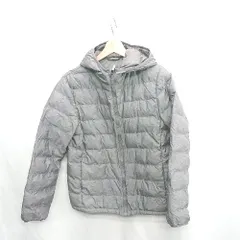 ◇ ⊇ UNIQLO ユニクロ 中綿 キッズ 子供服 長袖 ジャケット サイズ160 グレー 女の子 E  【1502060022705】
