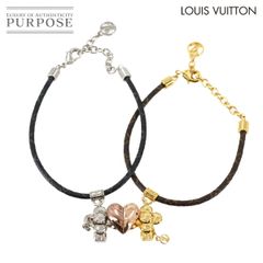 新品同様 ルイ ヴィトン LOUIS VUITTON モノグラム エクリプス ブラスレ ヴィヴィエンヌ アムール ペア ブレスレット M8333Z 90286450