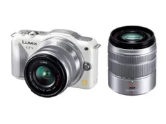 パナソニック ミラーレス一眼カメラ ルミックス GF5 ダブルズームレンズキット 標準ズームレンズ/望遠ズームレンズ付属 シェルホワイト DMC-GF5WA-W