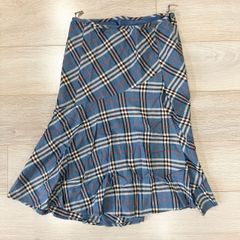 BURBERRY・バーバリーブルーレーベル・スカート・ノバチェック・サイドスリット