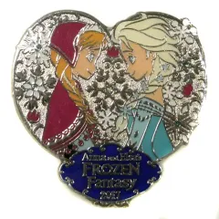 【中古】バッジ・ピンズ アナ＆エルサ ピンバッジ 「アナと雪の女王 アナとエルサのフローズンファンタジー 2017」 東京ディズニーランド限定