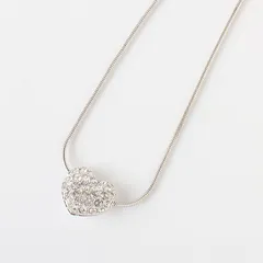 M28182 新品同様 SWAROVSKI スワロフスキー ハート リバーシブル ネックレス ラインストーン クリスタル ペンダント アクセサリー